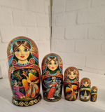 Матрешка 15см "Жар - птица" 5 мест
