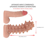 Насадка на фаллос KOKOS Extreme Sleeve 004 M, шипы, 14,7 см