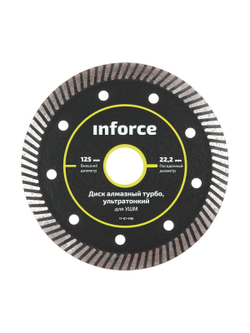 Диск алмазный турбо ультратонкий для УШМ Inforce 11-01-496