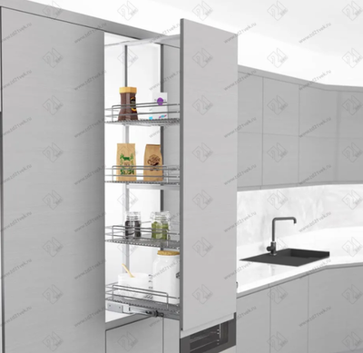 S-1128-С Шкаф-колонна в базу 450 мм, Starax, 5-ти ярусная, (380х510х1400-1550 мм)