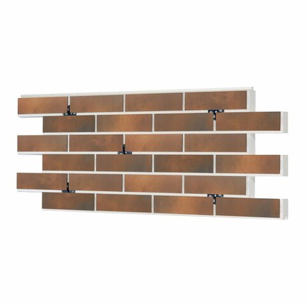 Клинкерная термопанель ППС BestPoint Retro Brick Chili 1020х455 мм