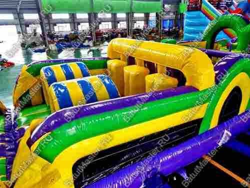Надувной батут "Длинная полоса препятствий" 29*4*5 м
