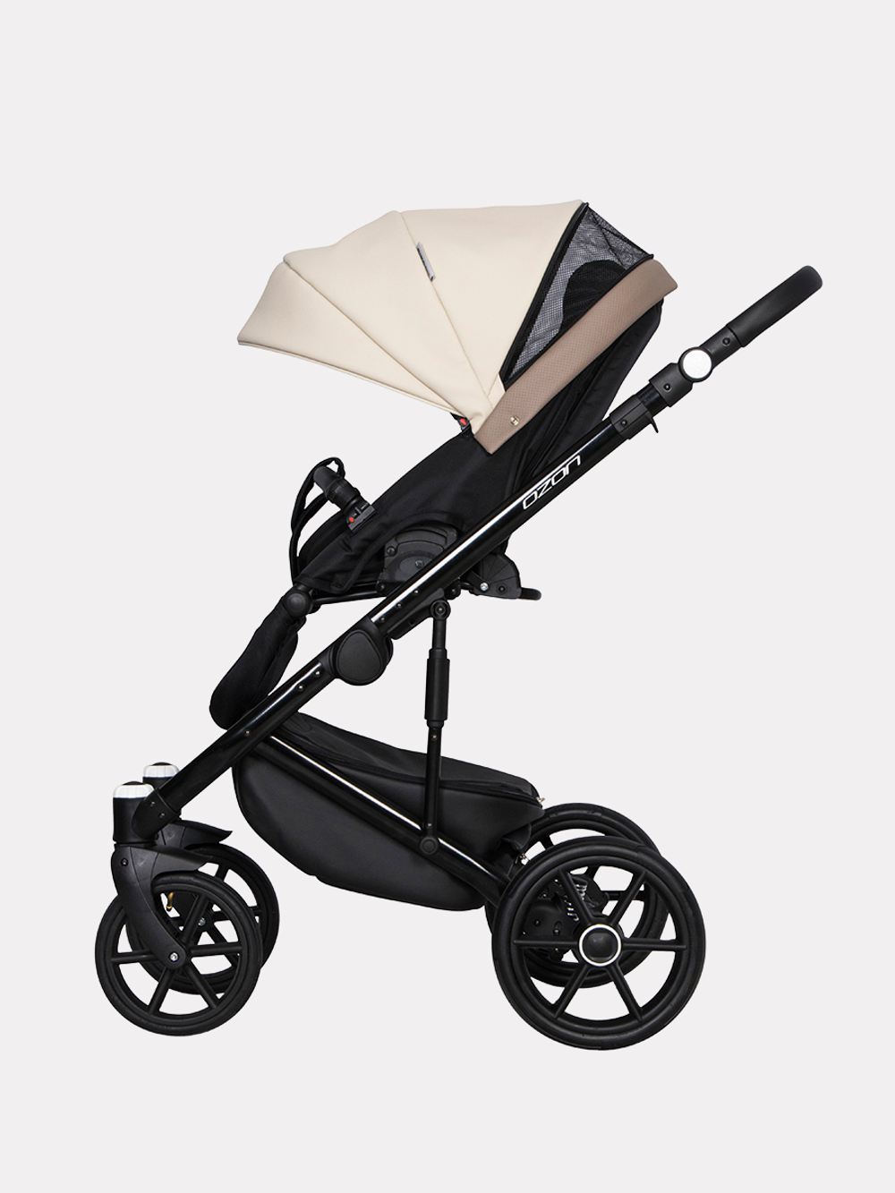 Коляска  OZON Ecco (2 в 1) (RIKO BASIC) 25 слоновая кость-бежевый