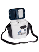 Ящик рыболовный зимний Salmo 2-х ярусный(из 5-ти частей) пластиковый39.5x24.5x38см сер.