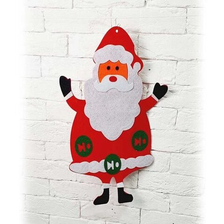 Декор подвесной Санта, фетр