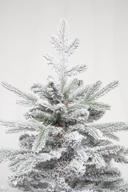 Искусственная елка Сибирская заснеженная 240 см., литая хвоя+ пвх, ЕлкиТорг (66240)