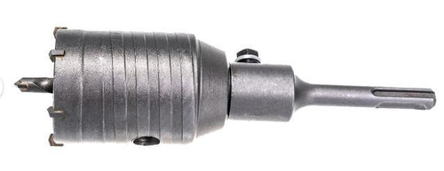 Коронка кольцевая по камню SDS+  50мм  в сборе (адаптер+св) /Hardcore   110050