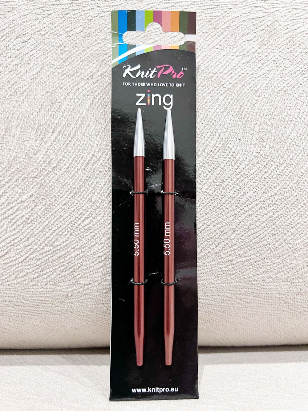 Спицы чулочные Zing 2,75мм/20см, KnitPro