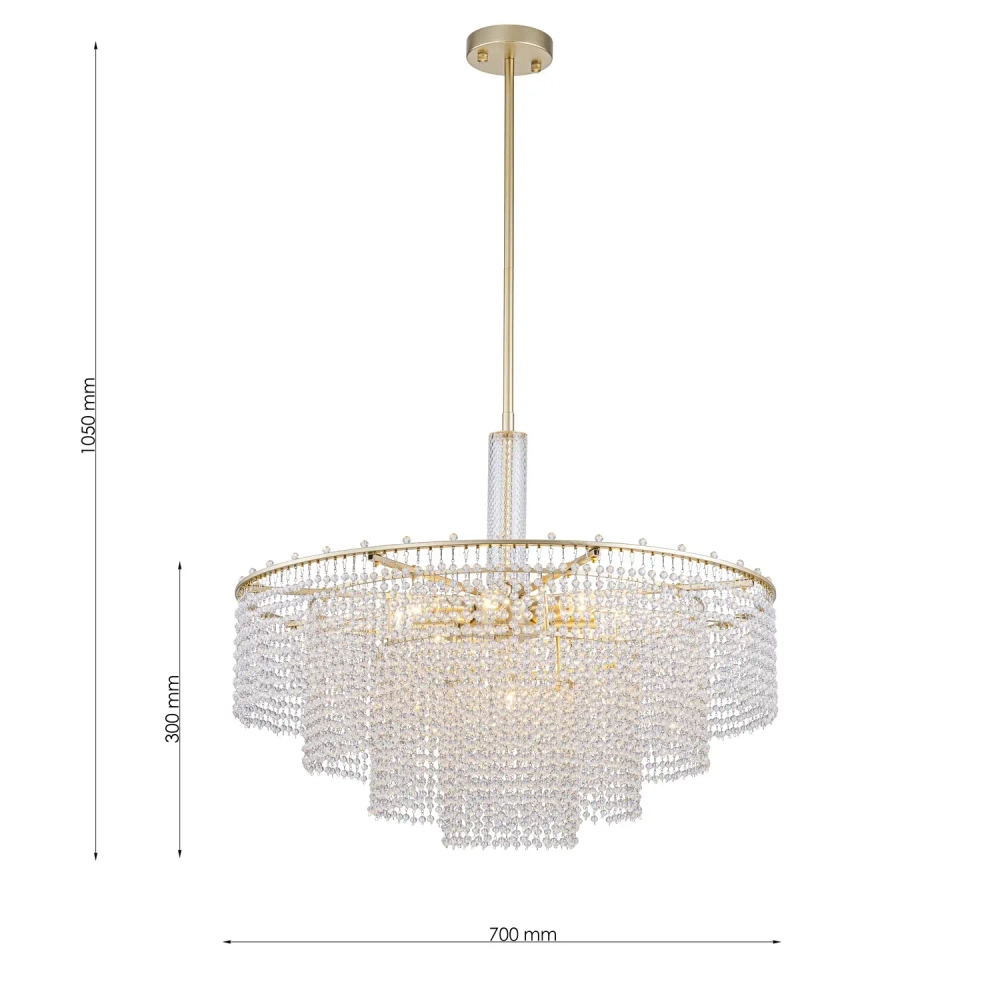 Подвесная люстра Favourite Fringe 4762-9P