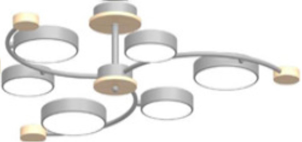 Потолочный светодиодный светильник LED4U L3207-840 GR