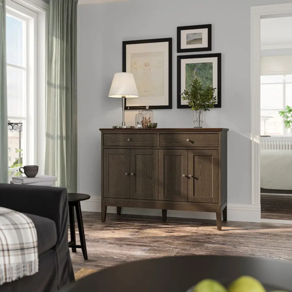 Шкаф - IDANÄS /IDANАS  IKEA/ ИДАНЭС ИКЕА,  124x50x95 см, черный