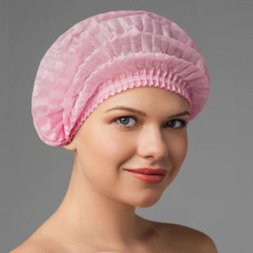 Шапочка одноразовая "Шарлотка" розовая 50 шт/уп.