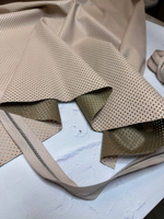 Перфорированная эко-кожа (100%полиуретан/основа полиэстер, Пудровый ренессанс, 145, 210 гр/м2)