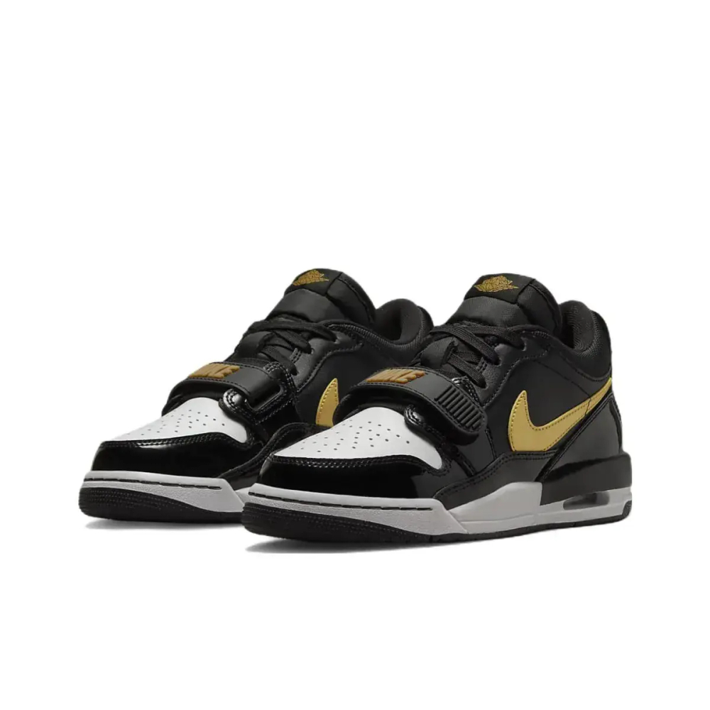 Jordan Legacy 312 Low Black Metallic Gold GS