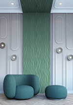 BelloDeco. Стеновая панель СП 13, (500x15x500мм). Полимер, композит