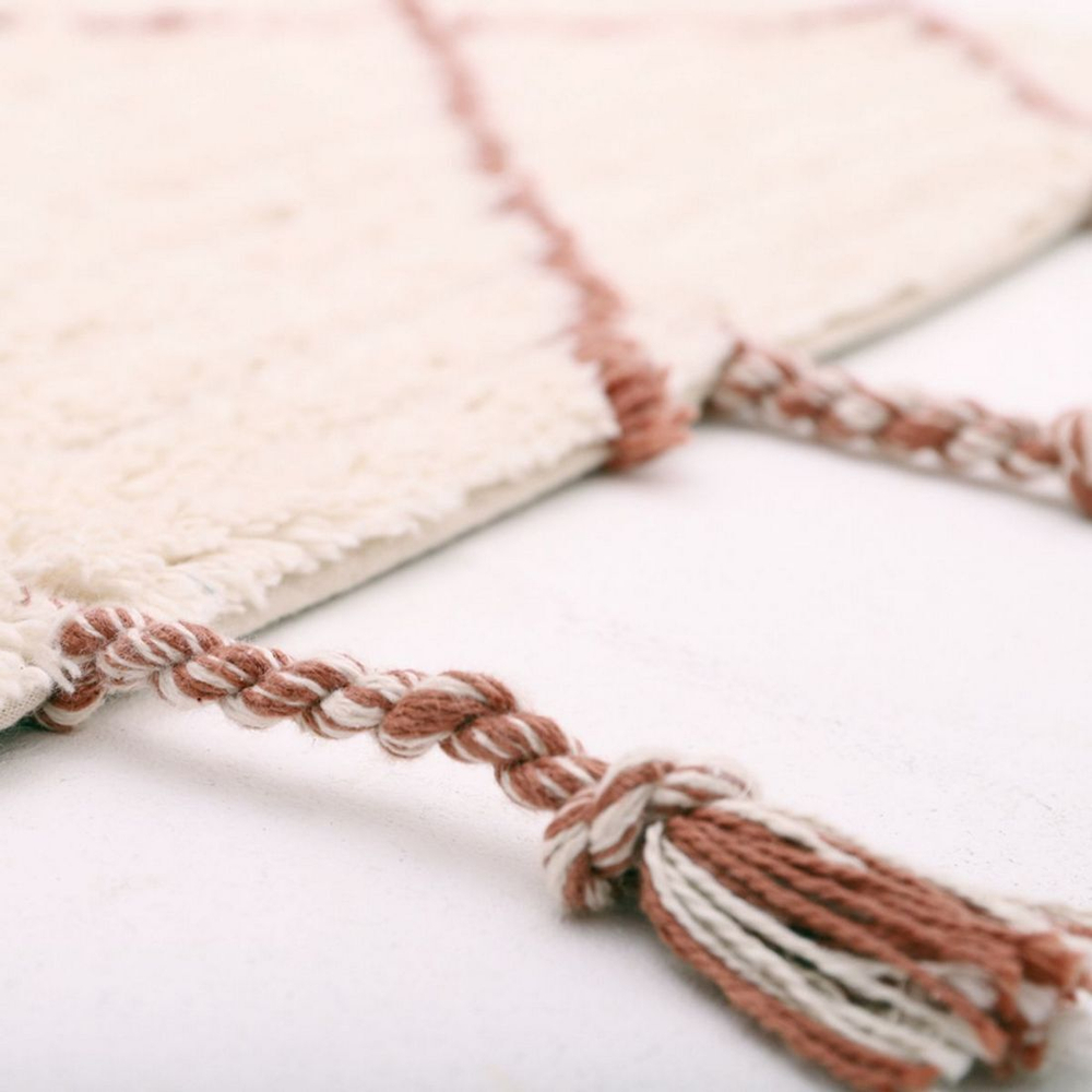 Стираемый коврик Nattiot Viktor Ambre S (100 x 150 см), хлопок, бежевый