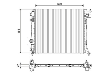 VALEO - 701108-VAL - Radiator, engine cooling