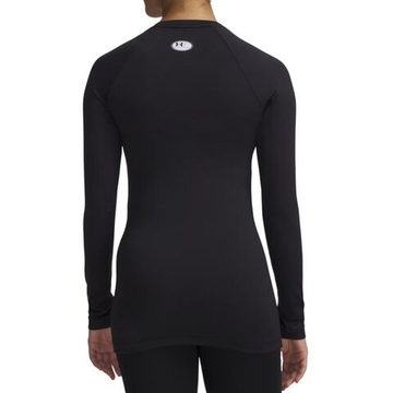 Женская теннисная футболка с длинным рукавом Under Armour Authentics Crew - black