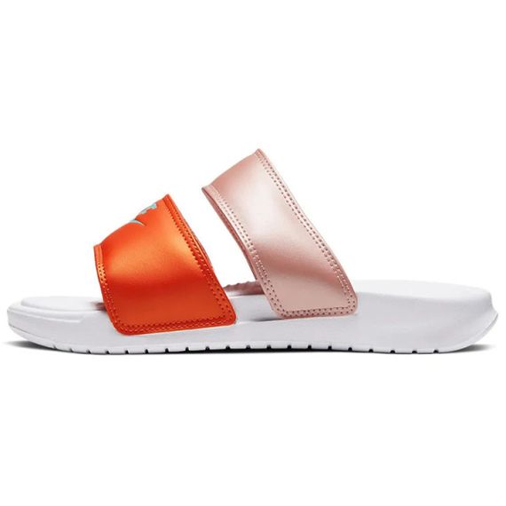 Nike Benassi Duo Ultra 'White Orange Pink'