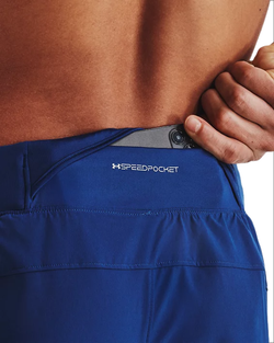Теннисные шорты Under Armour Launch Elite 7" Short - blue mirage/reflective