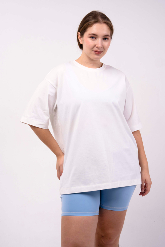 Оверсайз футболка со спущенным рукавом