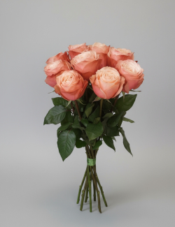 Букет пионовидных роз Коралловое настроение