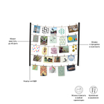 Панно с зажимами для 40 фото Hangit чёрный