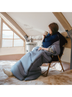 Мешок спальный Naturehike Sunny Day PL02 U450, (190+30)х80 см, (левый) (ТК: +4C), серо-голубой