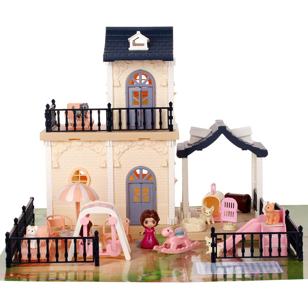 Дом для куклы с мебелью коробка 686-008