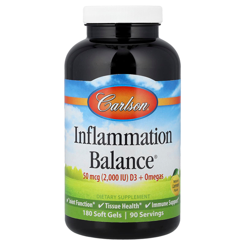 Carlson, Balance Balance, натуральный лимон, 180 мягких таблеток