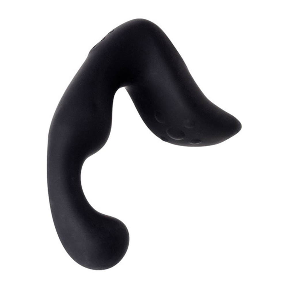 Чёрный изогнутый вибростимулятор простаты 14,1см Erotist Toys Fifth