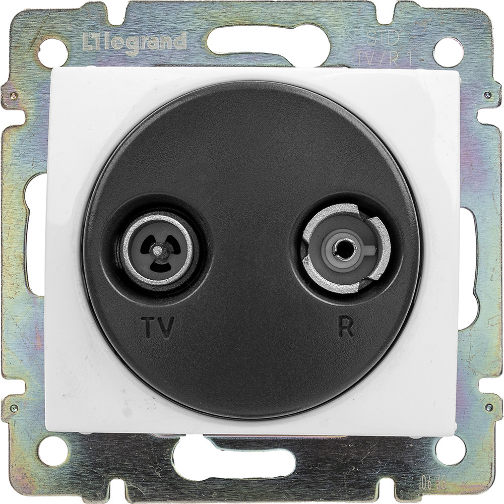 Розетка TV-FM "звезда" - белый Valena Classic LEGRAND