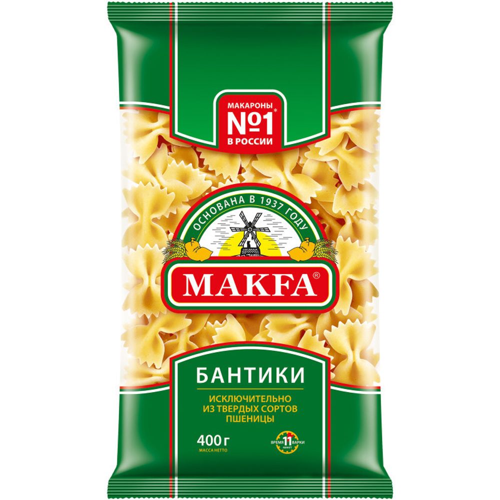 Макароны Макфа Бантики, 400г