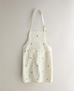 ZARA HOME ФАРТУК С ВЫШИВКОЙ, ЗЕЛЕНЫЙ
