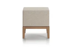 Банкетка Fjord 40 см (молочный букле, бук)