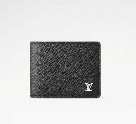 Бумажник Louis Vuitton Multiple из тиснёной яловой кожи Taiga