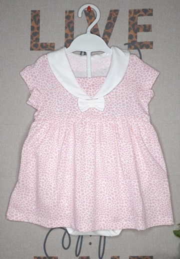 Боди платье Лето (розовый)