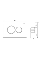 Инсталляция пневматическая с подвесным унитазом MONEY
