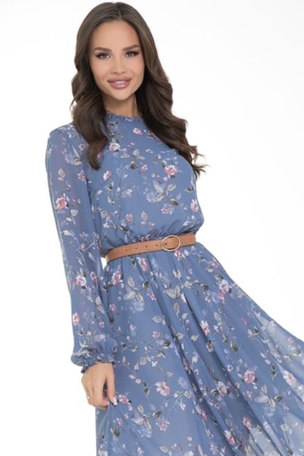 Платье Очарование шифона (блу) Diolche