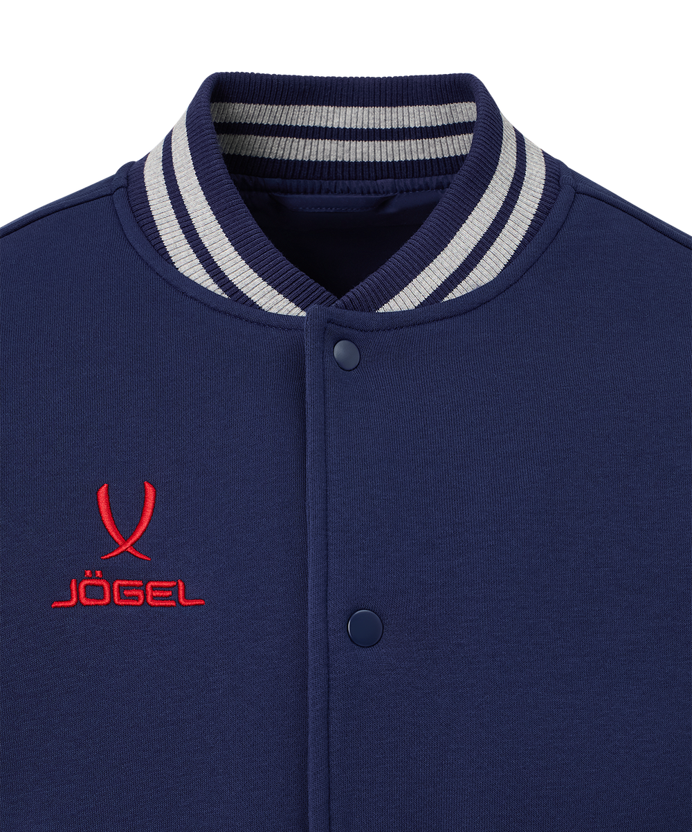 Бомбер ESSENTIAL Fleece Bomber, темно-синий/серый меланж