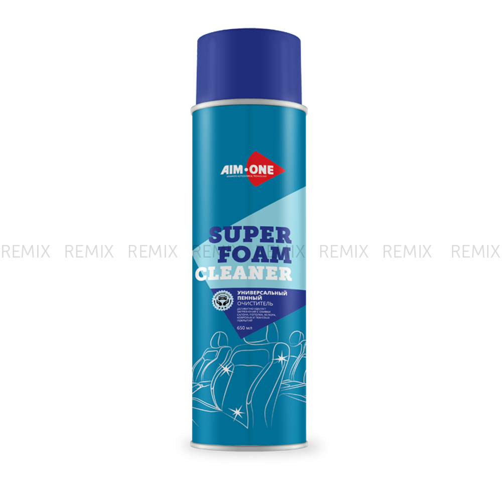 Универсальный пенный очиститель AIM-ONE 650 мл (аэрозоль). SUPER FOAM CLEANER 650ML  AC-2100