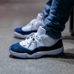Кроссовки Air Jordan 11 Navy Snakeskin