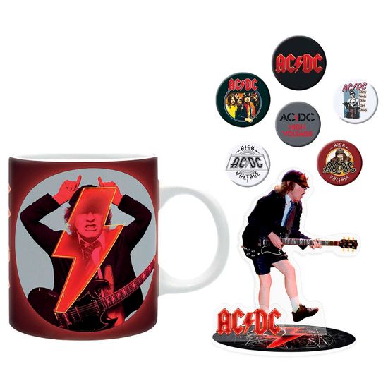 Набор подарочный Ac/Dc Кружка 320мл+Акриловая фигурка+Значки GBYPCK003 (10013160/201124/5201389/3, Китай)