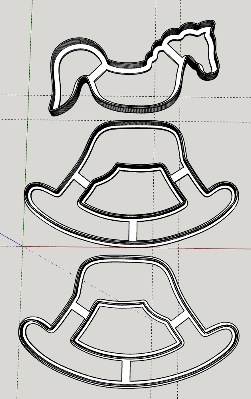 Лошадка качалка 3D №37 от Веры Черневич
