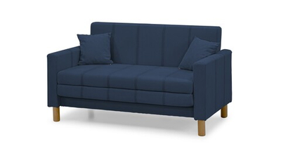 Диван Уют Лайт Velutto 54 140*84*82 см, синий Велютто Выкатной Фиеста