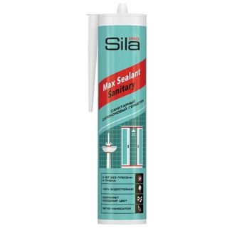 Силиконовый санитарный герметик Sila бесцветный PRO Max Sealant 290 мл