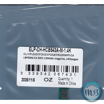 Чип ELP для картриджа HP CB543A Magenta, 1.4K