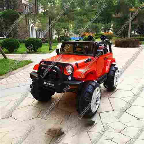 Детский электромобиль "Jeep Wrangler"  красный