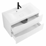 Тумба с раковиной Belbagno MARINO 100 подвесная Bianco Lucido