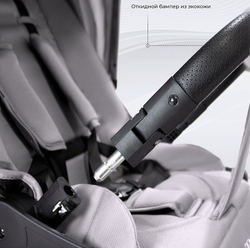 Детская коляска Sweet Baby Vento Black 3 в 1 Grey